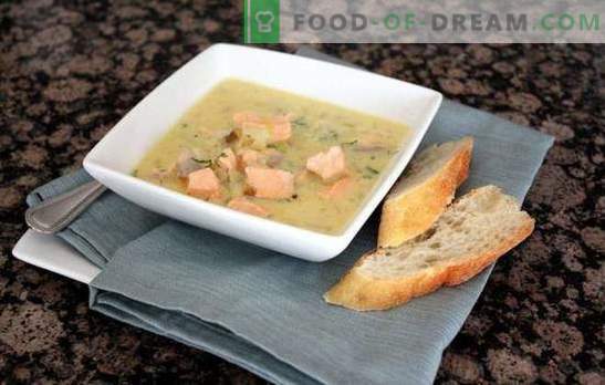Пинк лосос супа - кралски прв курс: со чад или водка? Рецепти на риба лосос супа со зеленчук, житарици, печурки, јајца
