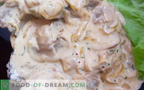 Крем сос со печурки - најдобри рецепти. Како правилно и вкусно варен крем сос со печурки.
