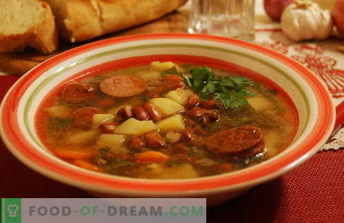 Супа од грав - најдобри рецепти, трикови и тајни. Како да се готви вкусна гравска супа: со месо, сланина, пилешко