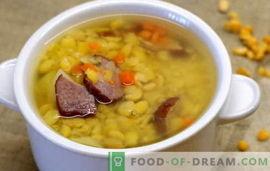 Супа од грашок со говедско месо - едноставно и богато. Најдобри рецепти за супа од грашок со говедско месо: едноставно и сложено