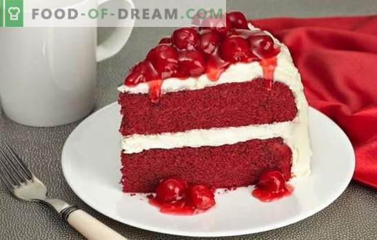 Црвеното сомотска торта е светло, вкусно третирано. Најдобрите рецепти на познатата торта 