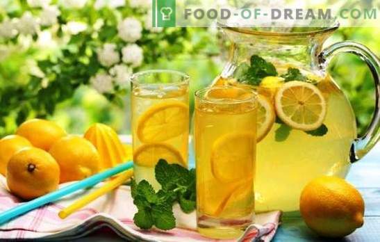Лимонада од лимон: класичен ѓумбир, за губење на тежината. Како да се направи лимонада дома?