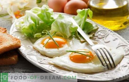 Пржени јајца пржени јајца - нежен доручек. Како да се готви пржени јајца во тава, во рерна, микробранова, multicooker