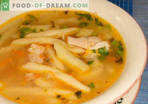 Супа од тестенини - докажани рецепти. Како правилно и вкусно да готви супа со тестенини.