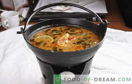 Тајландската супа е егзотична во вашата кујна. Рецепти за тајландски супи со говедско, риба, пилешко, морска храна, зеленчук и печурки
