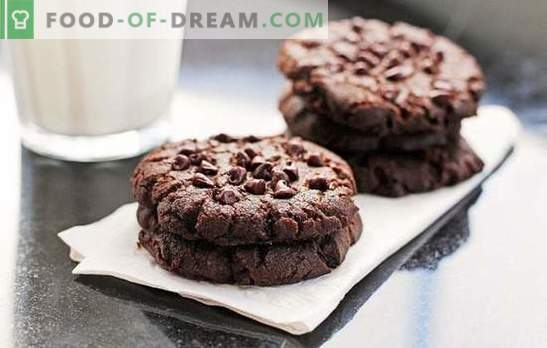 Чоколадни колачиња: чекор по чекор рецепт за вкусна печење. Готвење вкусни и ароматични чоколадни чипчиња со користење чекор по чекор рецепти