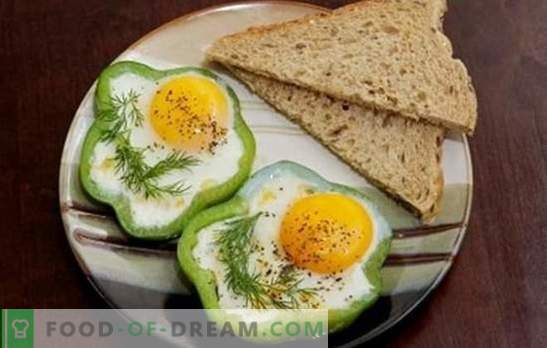 Пржени јајца во бавниот шпорет - лесно! Рецепти пржени јајца во бавен шпорет; пржени јајца, пржени јајца, со домати, сирење, колбаси, парен