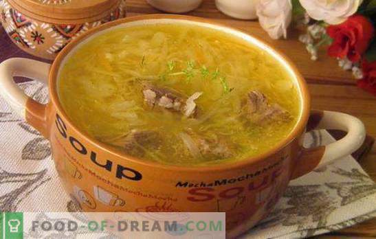 Супа од кисела зелка: подгответе ја највкусна супа! Рецепти, тајни и сложеност на готвење кисела зелка кисела зелка