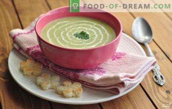 Супа од тиквички од тиквички - необично, но вкусно! Рецепти супи, пире од тиквички, домат, сирење, мед, нане, пилешко, зеленчук и печурки