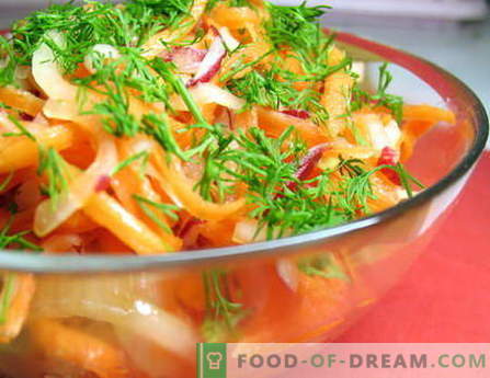 Салати од зеленчук - најдобри рецепти. Како да правилно и вкусно готви зеленчук салати.