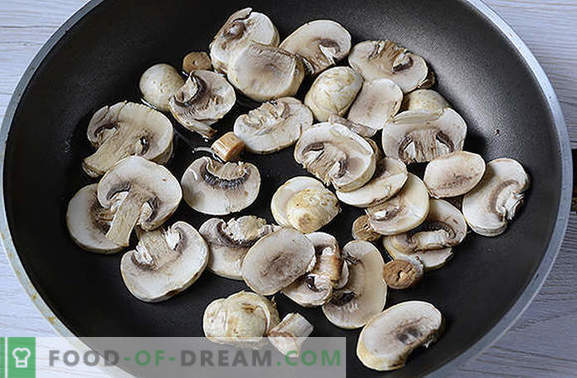 Пита шаварма со пилешко филе со печурки - домашна брза храна. Фото-рецепт на чекор по чекор вкусна домашна шаварма