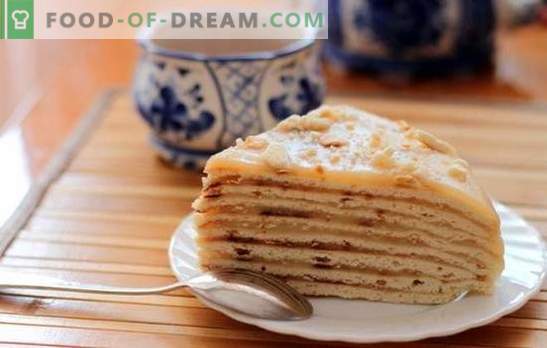 Минута торта - брзо и вкусно! Едноставни рецепти за мед, кисела павлака, злато и сирење торта 