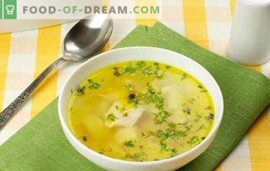 Супа од пилешки гради - едноставна, вкусна. Најдобрите рецепти за вкусна супа од пилешки гради со јајца, целер, спанаќ