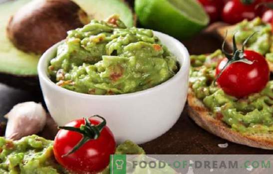 Сос од авокадо Гуакамоле: Рецепти за мексикански додатоци! Нови и класични авокадо гвакомолни сос рецепти, закуски со тоа