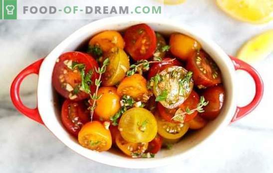 Лесно солени домати во пакетот: брз рецепт за вкусна закуска. Инстант рецепти на лесно солени домати во пакет