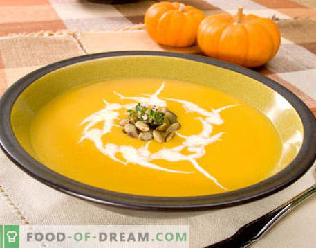 Супа од тиква - најдобриот рецепт. Како правилно и вкусно готви тиква супа.