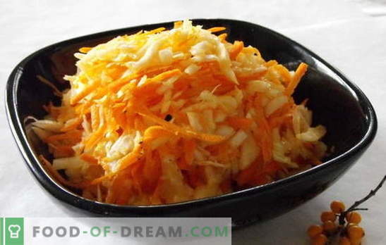 Салата од зелка и морков со оцет - витамин! Рецепти за салата со зелка и морков со оцет: свежи и за зима