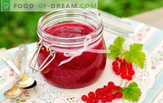 Currant jam for the winter - for taste and health! Recipes of different jams of red and black currants for the winter
