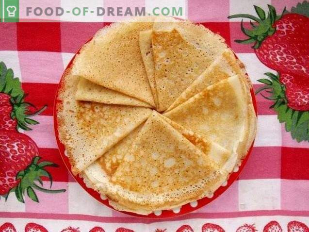 Pancakes on yeast dough