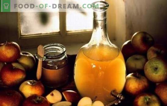 Јаболков оцет: готвење дома. Зошто е подобро да се готви јаболков оцет дома