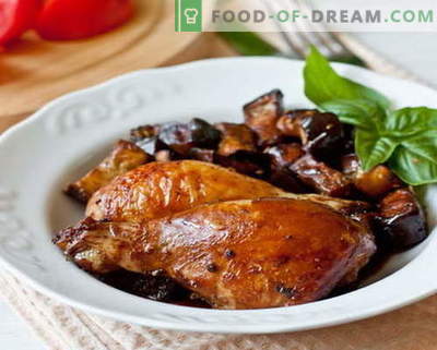 Pollo berenjena - las mejores recetas. Cómo cocinar adecuadamente y deliciosamente el pollo berenjena.