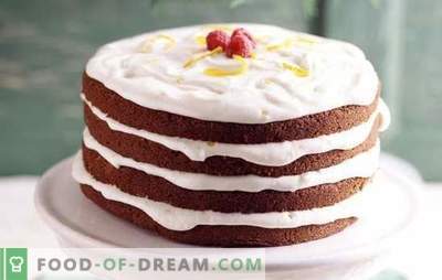Cake met zure room: eenvoudige en bewezen recepten. Welke soorten deeg worden gebruikt voor cake met zure room