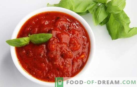 Домашни пасти за сос од домати - подобро од кечап, вкусно! Сос од домати - универзална облекување за сите јадења