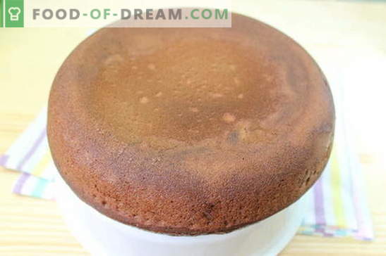 Торта во бавен шпорет - деликатна десерт: рецепт со слика. Чекор по чекор опис на торта за готвење во бавен шпорет: торта од чоколадна сунѓер