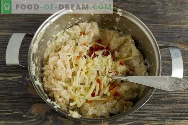 Мрзливи зелка ролни во рерна со ориз и пилешко во сос од домати