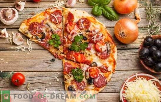 Пица со домати, колбаси и сирење е универзално јадење за сите прилики. Најдобри рецепти за аппетитна пица со домати, колбаси и сирење