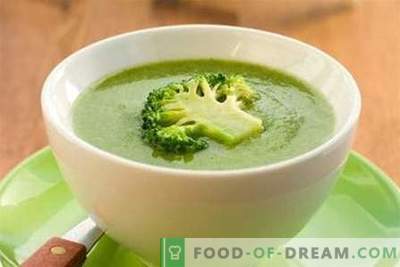 Супа од брокула - најдобри рецепти. Како правилно и вкусно да готви супа од брокула.