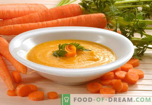 Pureul de morcovi - cele mai bune rețete. Cum să mâncați în mod corect și gustos piure de morcovi.