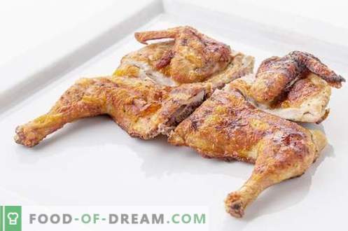 Пилешки тутун - најдобри рецепти. Како да правилно и вкусно готви пилешко од тутун.