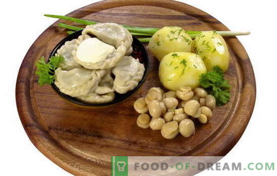 Кромиња со компири и печурки - и без месо! А изборот на повеќето примамливи рецепти на кнедли со компири и печурки