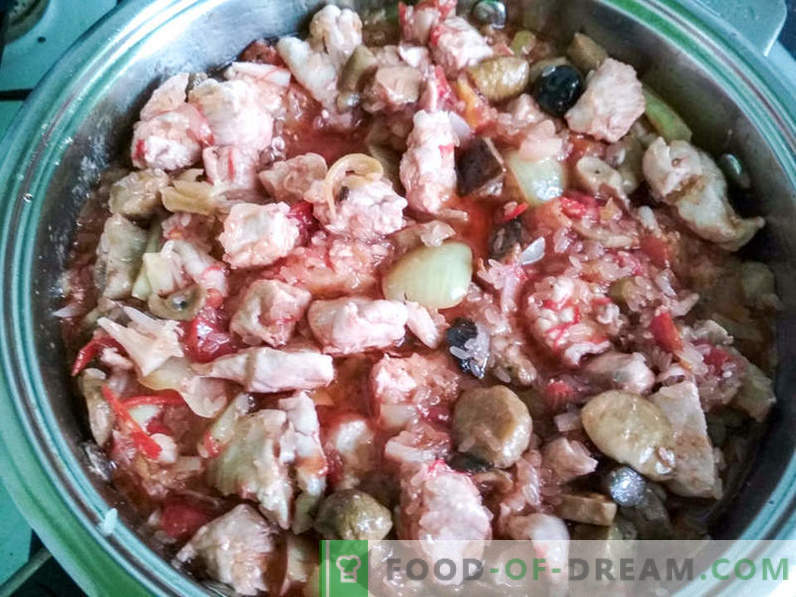 Шпански паела - рецепт за правење вкусно медитеранско јадење дома