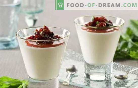 Кефир желе: вкусен, пријатен и здрав десерт. Најдобрите рецепти за кефир желе со ванила, чоколада, овошје, плодови