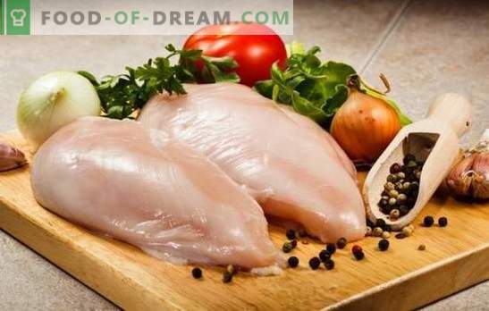 Што да се готви пилешки филети брзо и вкусно? Готвење пилешко филе вкусно ролна, skewers во рерна, брзо и лесно салати