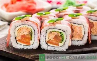 Sushi at home: step-by-step recipes and tricks. How to cook rice, fill and twist sushi at home