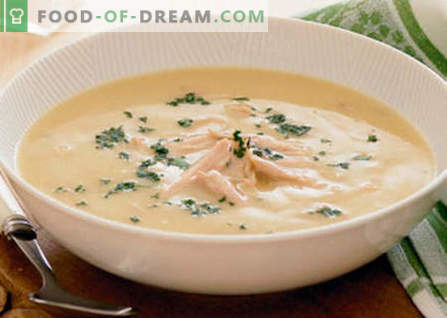 Супа од пилешки крем - најдобри рецепти. Како правилно и вкусно да се готви пилешка супа.