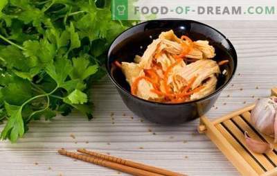 Соја аспарагус - рецепти за предјадења и топла јадења. Рецепти од соја аспарагус за секој ден: со ориз, френзуза, пилешко, печурки