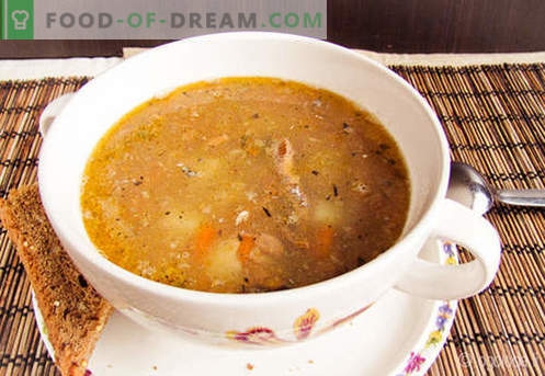 Saury Soup - докажани рецепти. Како да правилно и вкусно готви јагода супа.