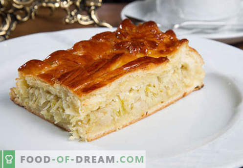 Kulebyaka with cabbage - the best recipes. How to properly and tasty cook pie with cabbage.
