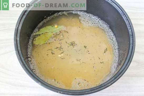 Супа од грашок во бавен шпорет (фото): технологија на стража за ручек. Фото-рецепт чекор по чекор: грашок од грашок во бавен шпорет. Ние гледаме!