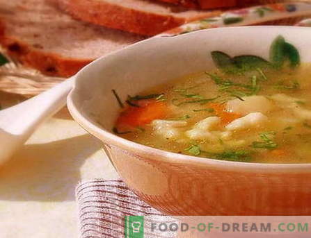 Супа од супа - најдобри рецепти. Како да правилно и вкусна готвачка супа со кнедли.