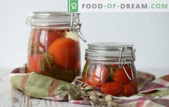 Маринада за домати - главниот лик на доматното празно! Рецепти за вкусни маринади за домати: со оцет, аспирин, водка