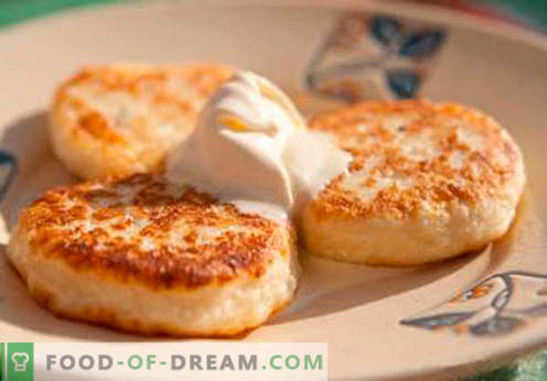 Cheesecakes со гризма - најдобрите рецепти. Како да брзо и вкусно готви слатки со гриз.