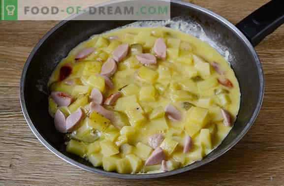 Варени компири со јајце во тава - негување на 