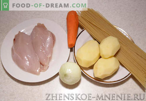 Пилешка супа - Рецепт со фотографии и опис по чекор по чекор