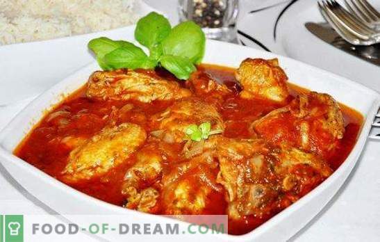 Chakhokhbili од пилешко во бавен шпорет - дарежлив сад! Рецепти гостопримливи chakhokhbili пилешко во бавен шпорет