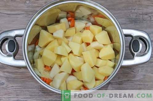 Супа от крем сирене - стъпка по стъпка рецепта със снимки